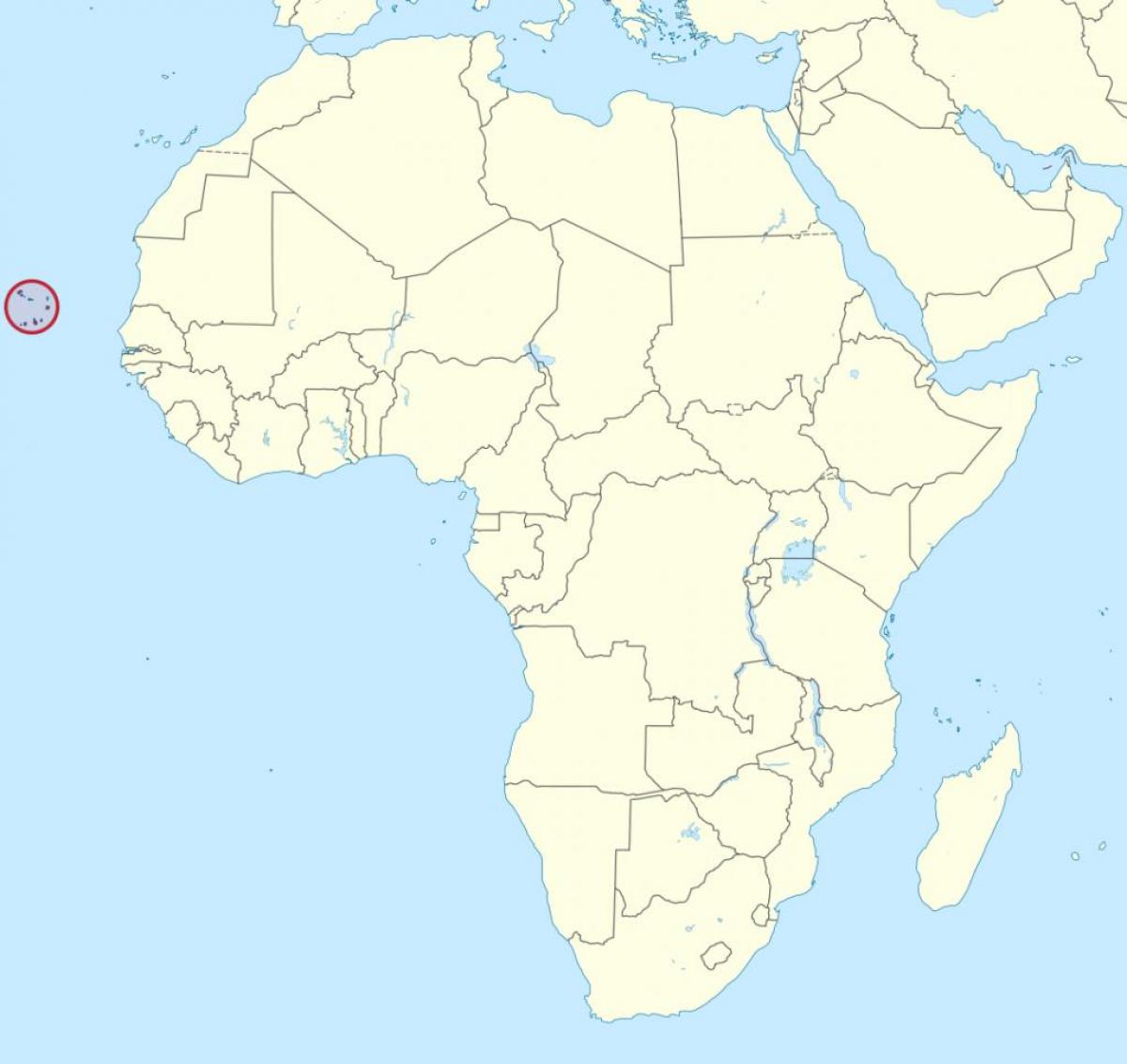 Cabo Verde āfrikas karte